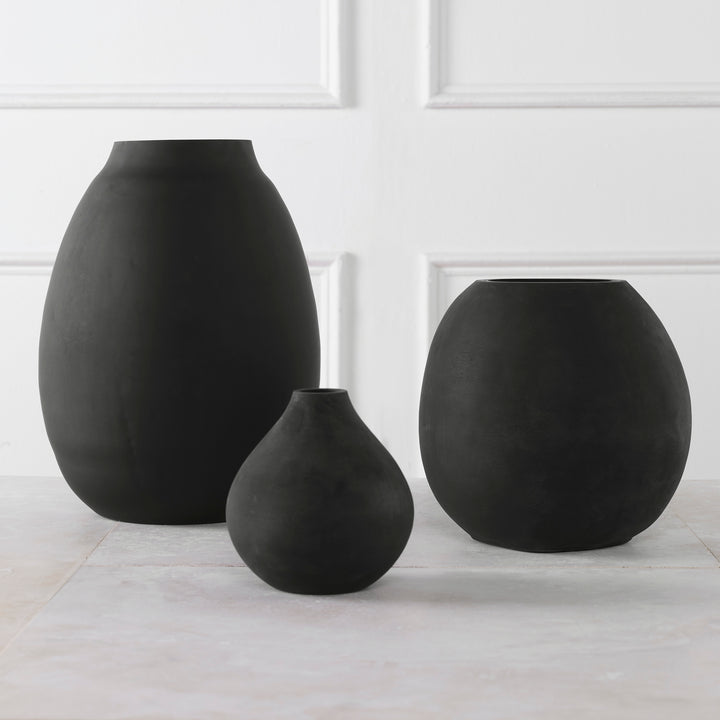 Hearth Matte Black Vases