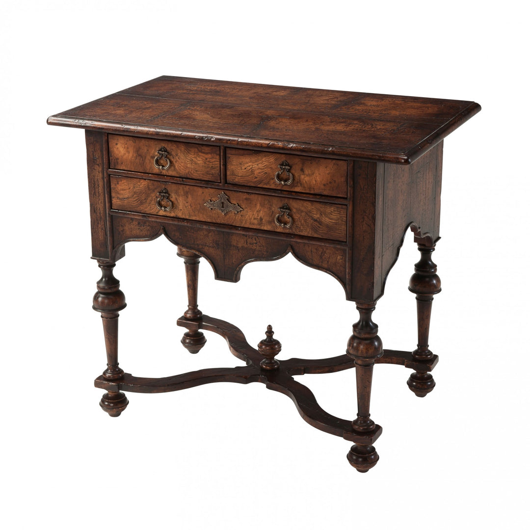 Victory Oak Side Table - Theodore Alexander - AmericanHomeFurniture