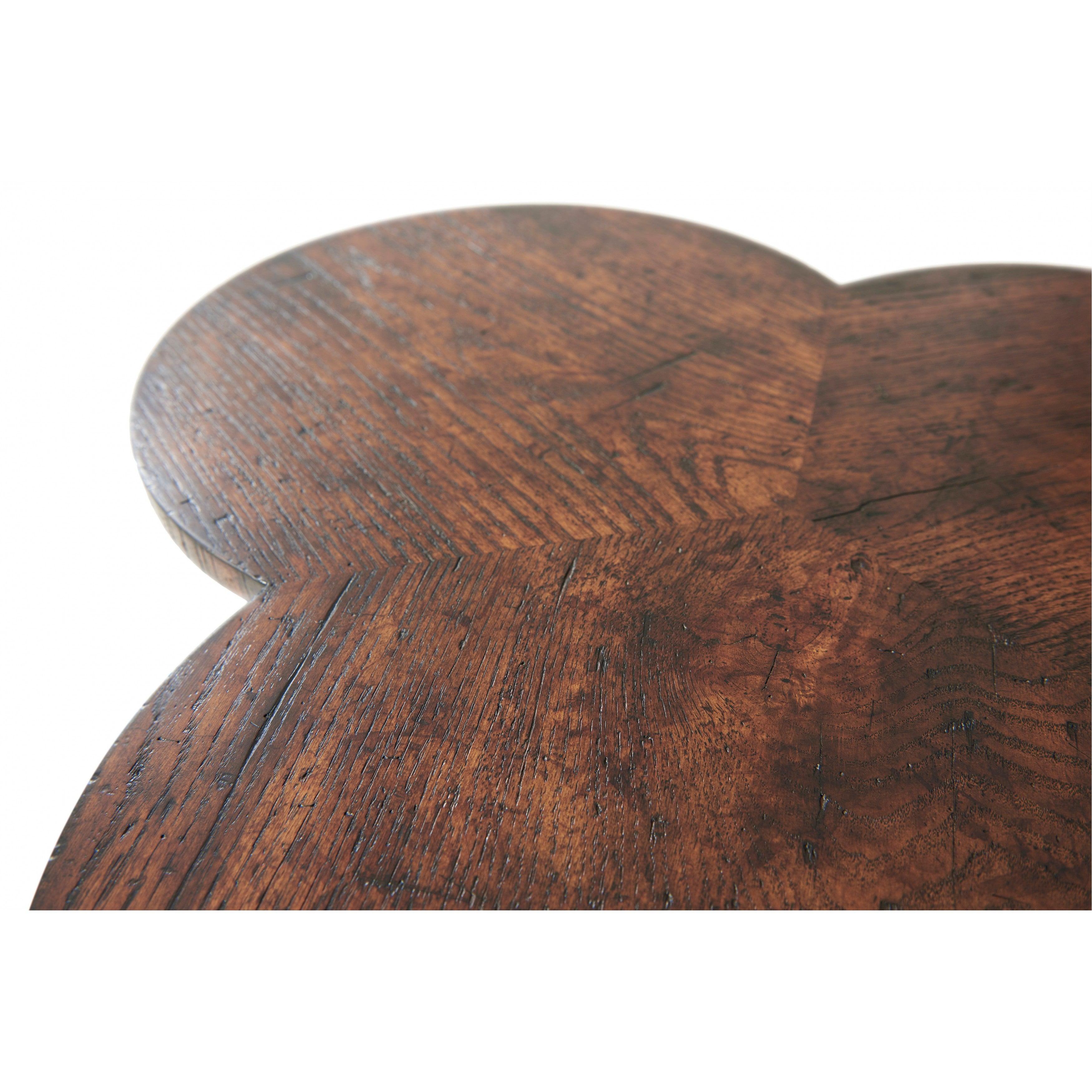 Oak Clover Accent Table - Thumbnail 5