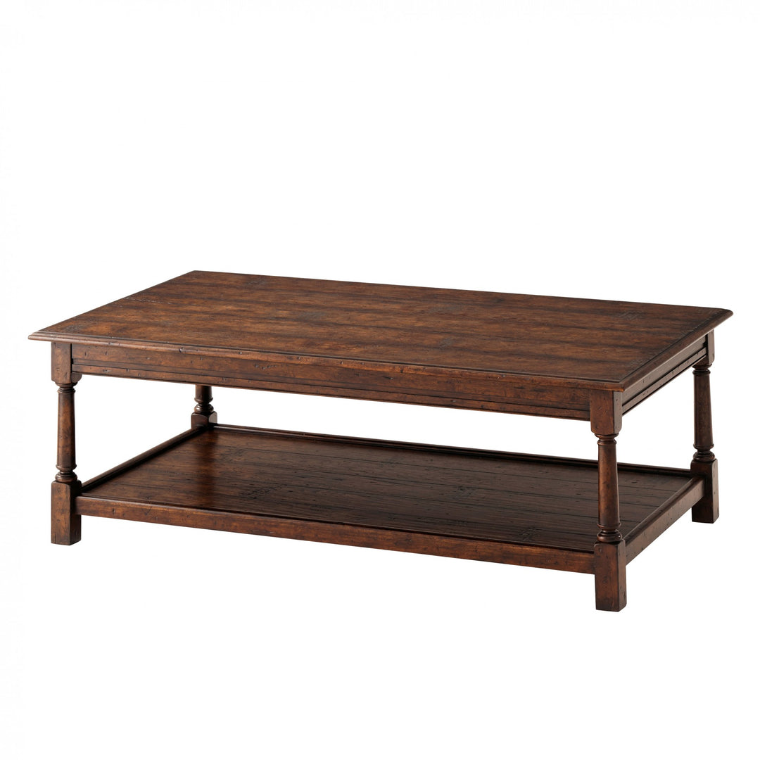 Lodge Cocktail Table - Theodore Alexander - AmericanHomeFurniture