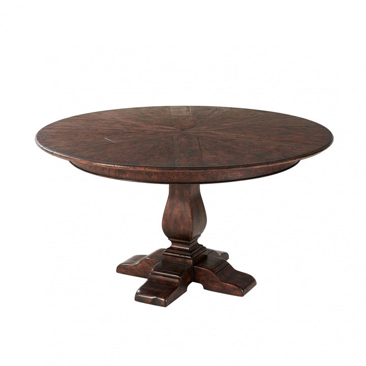 Victory Oak Jupe Dining Table - Theodore Alexander - AmericanHomeFurniture