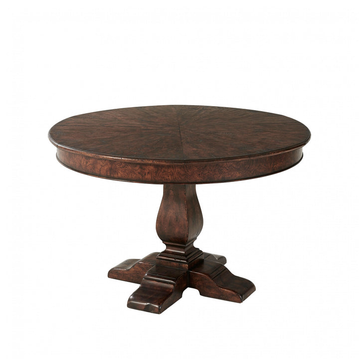 Victory Oak Jupe Dining Table - Theodore Alexander - AmericanHomeFurniture