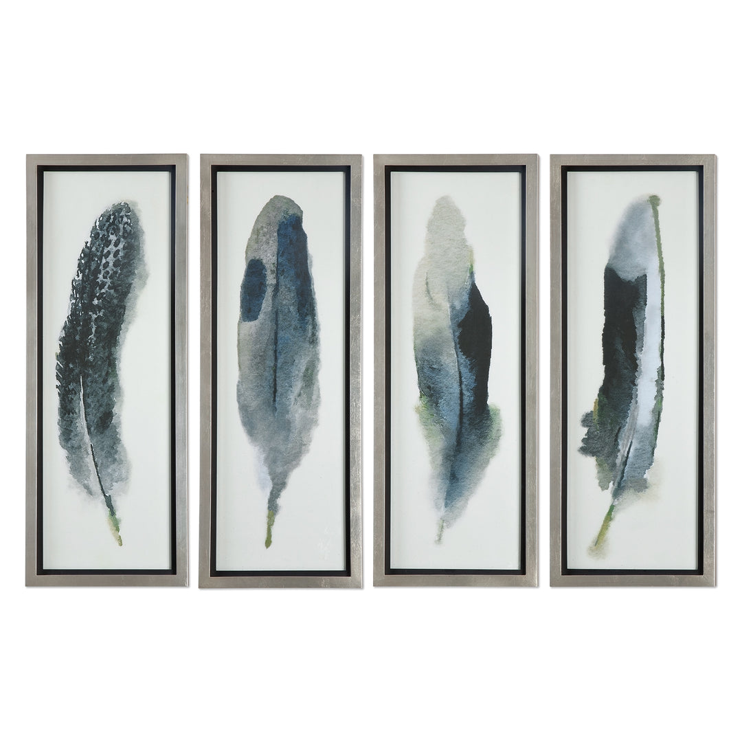 FEATHERED BEAUTY PRINTS, SET OF 4 - AmericanHomeFurniture