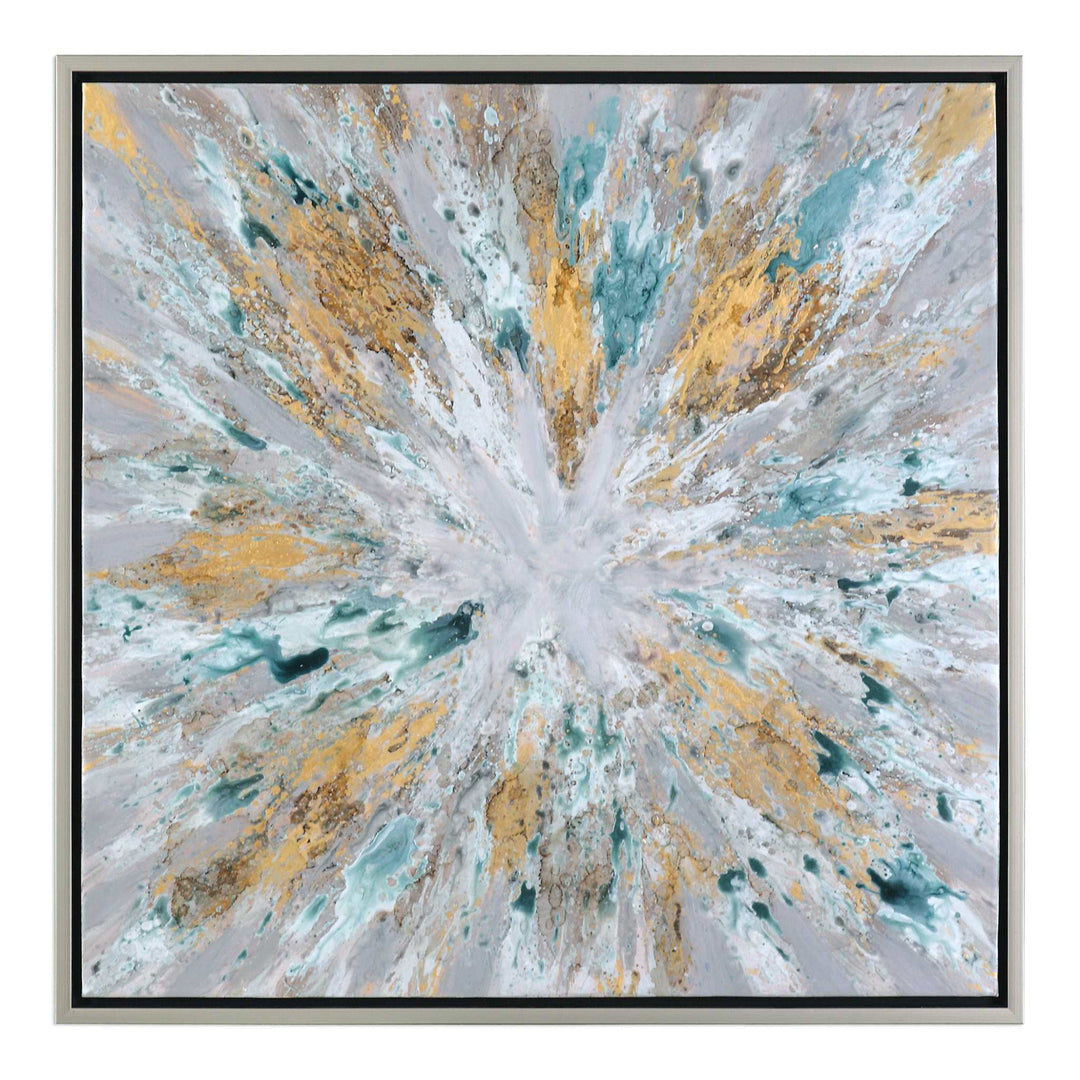 Exploding Star Modern Abstract Art - AmericanHomeFurniture