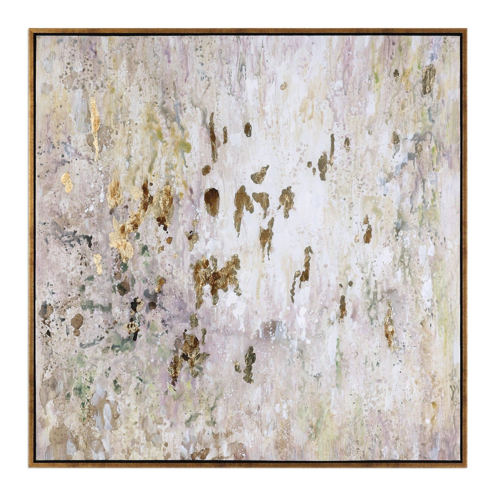 Uttermost Golden Raindrops Modern Abstract Art WALL ART
