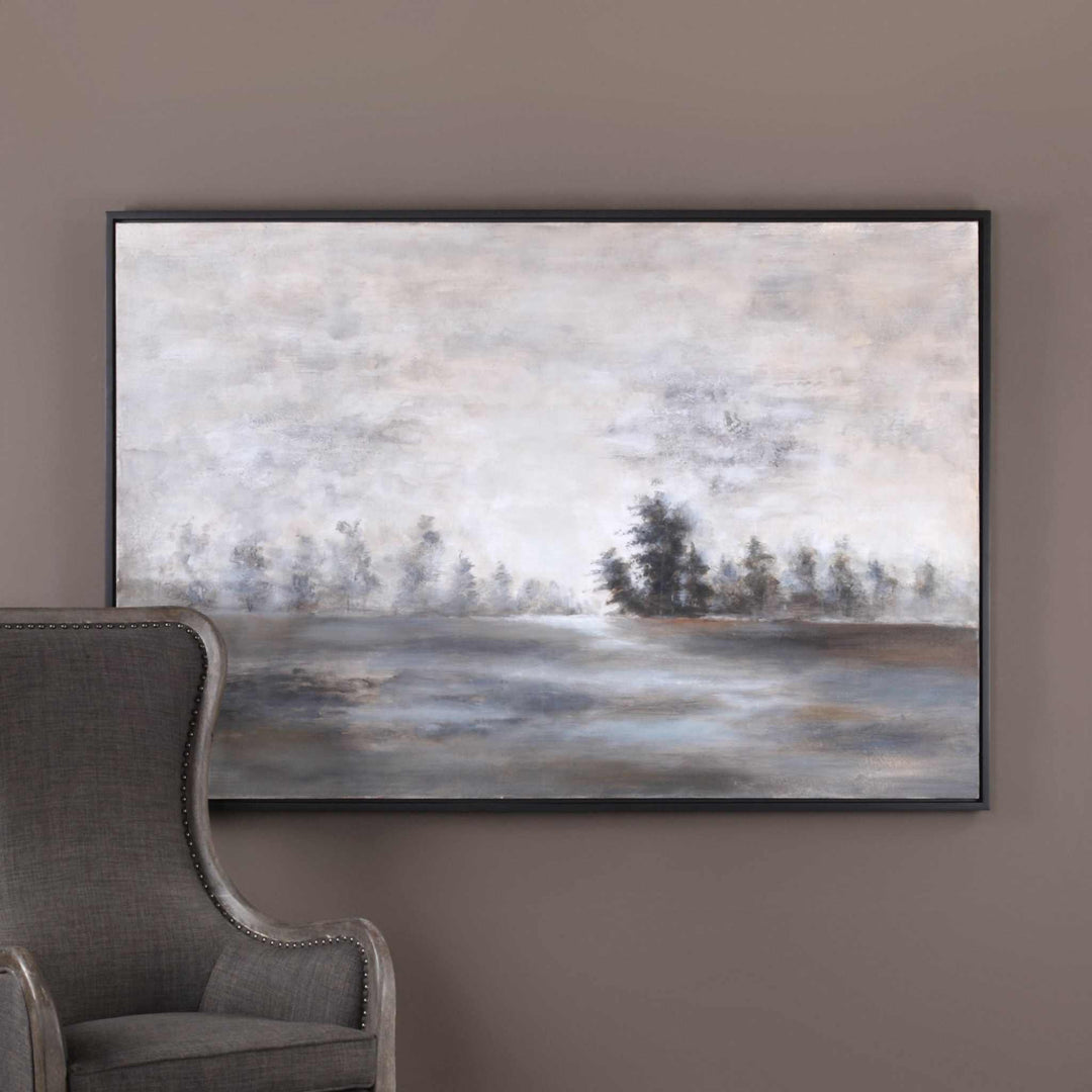 Evening Mist Landscape Art - AmericanHomeFurniture