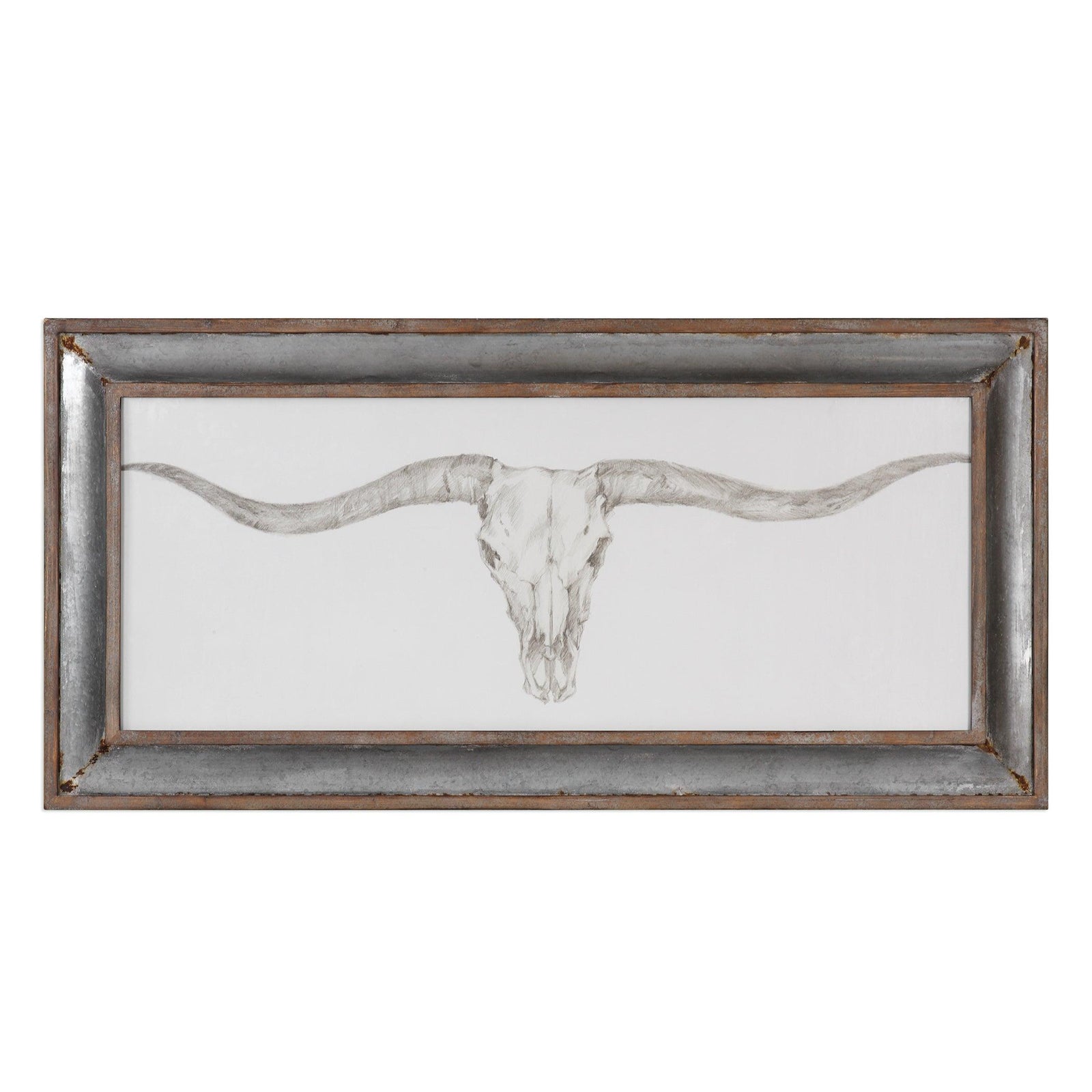 Uttermost WESTERN SKULL MOUNT PRINT WALL ART