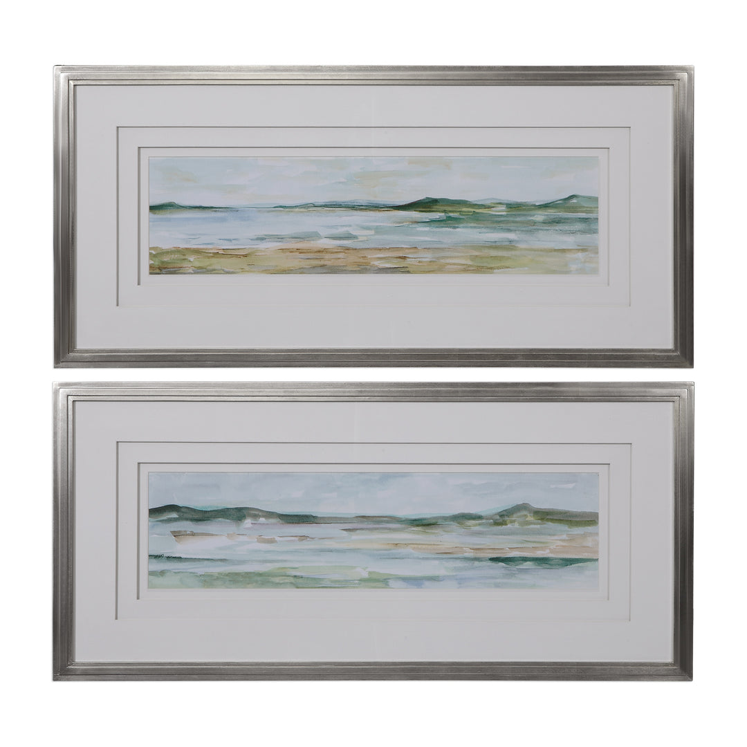 PANORAMIC SEASCAPE FRAMED PRINTS SET/2 - AmericanHomeFurniture