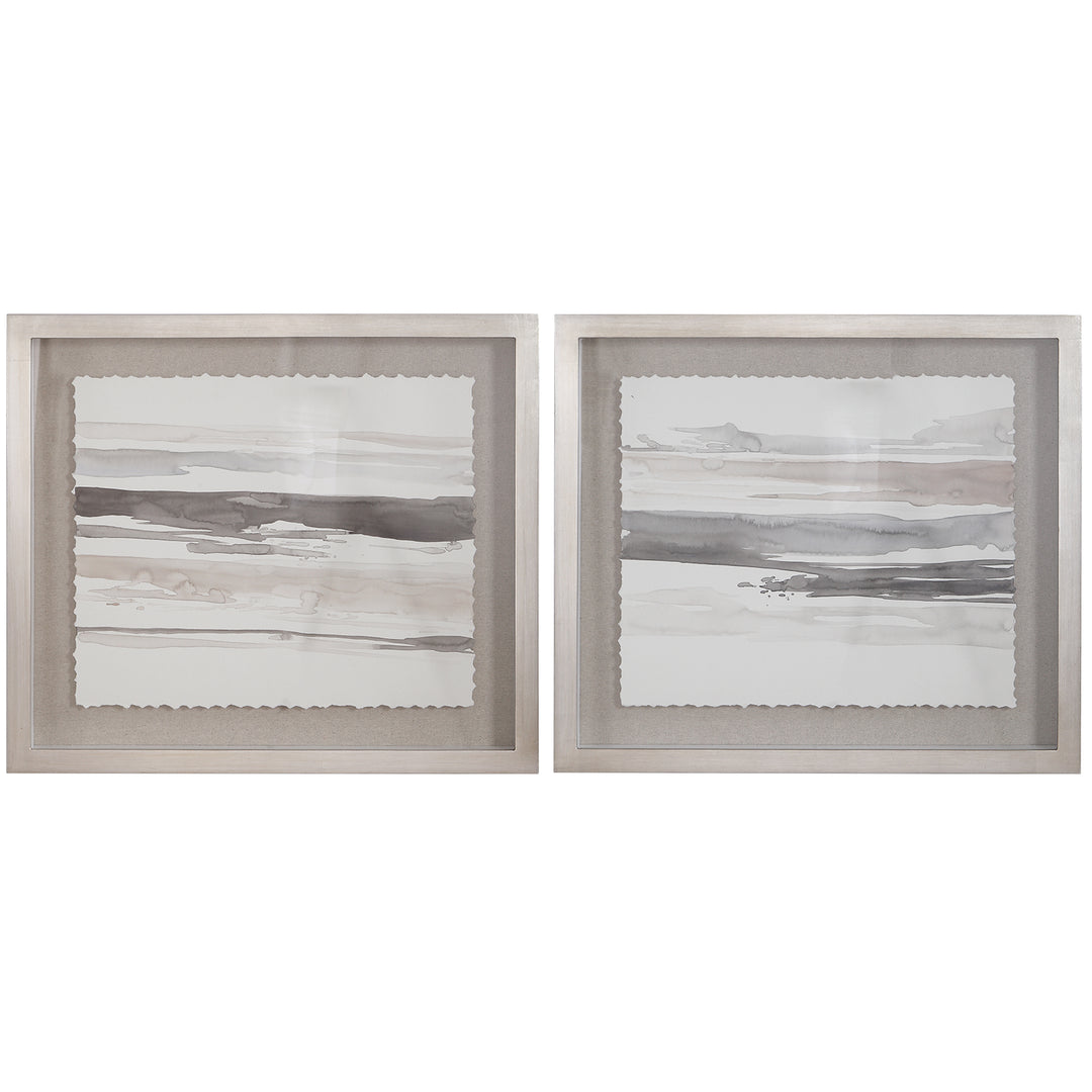 NEUTRAL LANDSCAPE FRAMED PRINTS, SET/2 - AmericanHomeFurniture