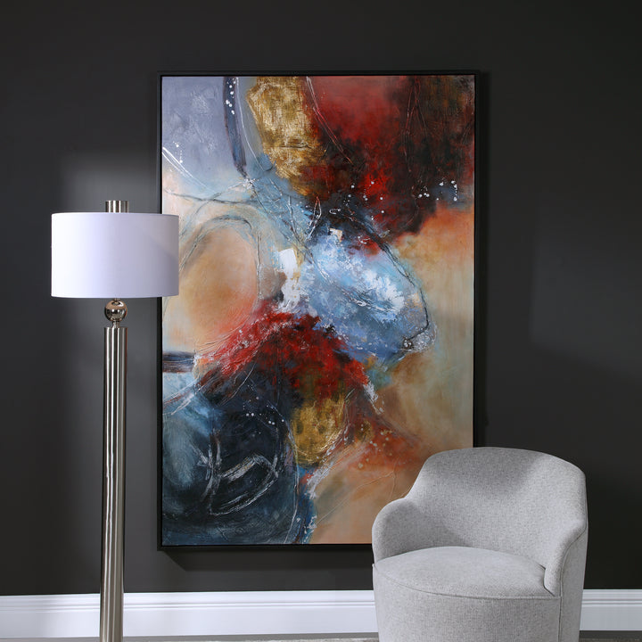 Summer Sunset Abstract Art - AmericanHomeFurniture