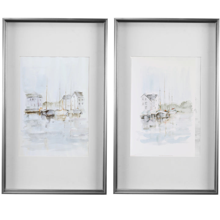 NEW ENGLAND PORT FRAMED PRINTS, SET OF 2 - AmericanHomeFurniture