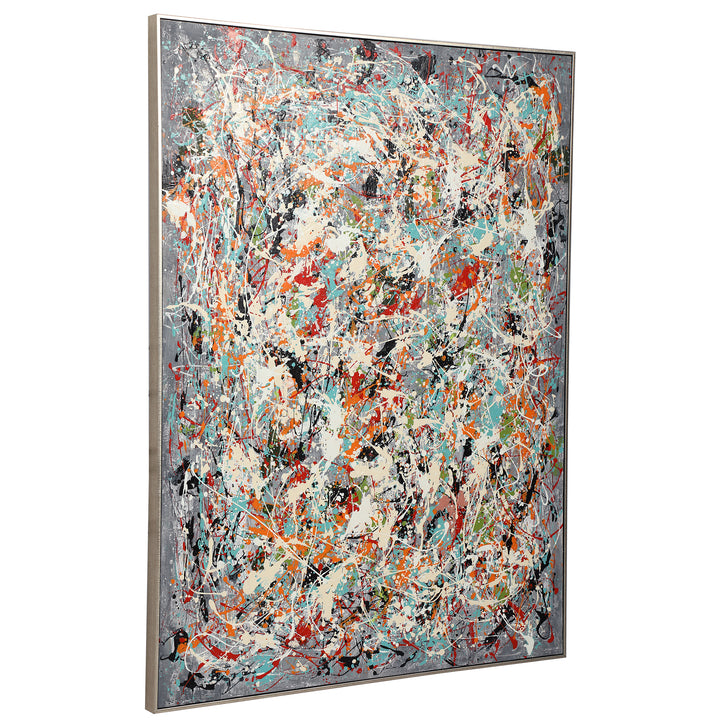 ORGANIZED CHAOS HAND PAINTED CANVAS - AmericanHomeFurniture