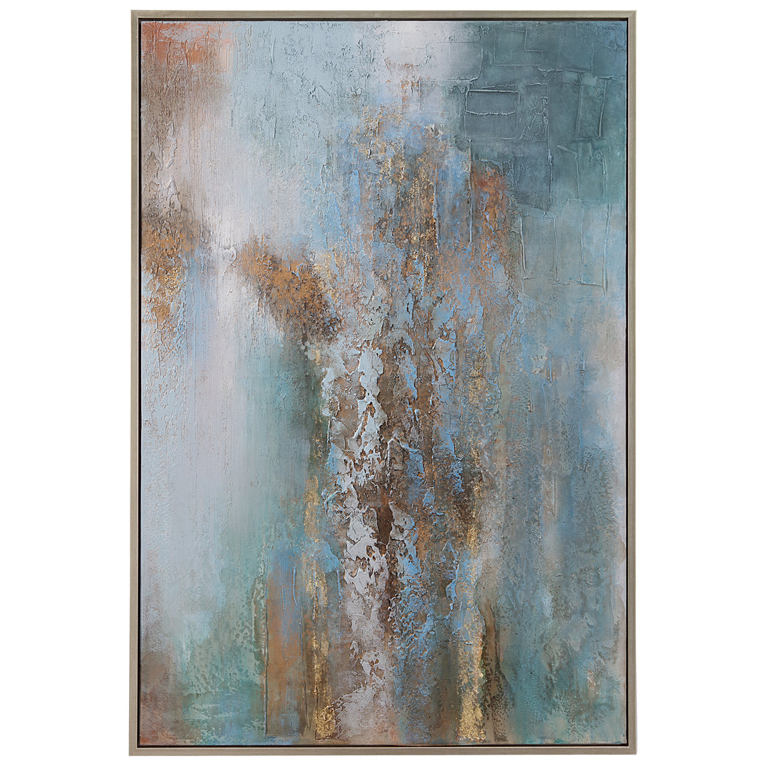 Rendezvous Hand Painted Abstract Art - AmericanHomeFurniture