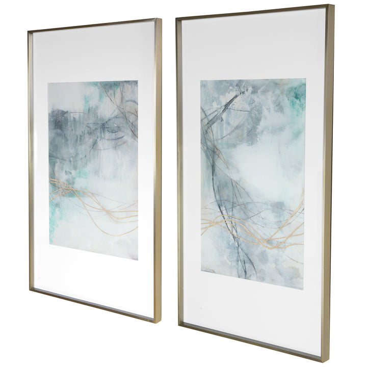 UNDULATING ORO ABSTRACT PRINTS, SET OF 2 - AmericanHomeFurniture