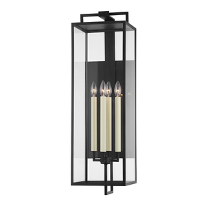 Safavieh PLT4057A Ruane Outdoor Lantern, Black