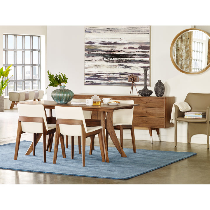 American Home Furniture | Moe's Home Collection - Florence Rectangular Dining Table Small Walnut