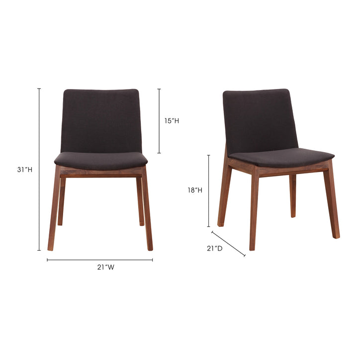 American Home Furniture | Moe's Home Collection - Deco Dining Chair Black-Set Of Two