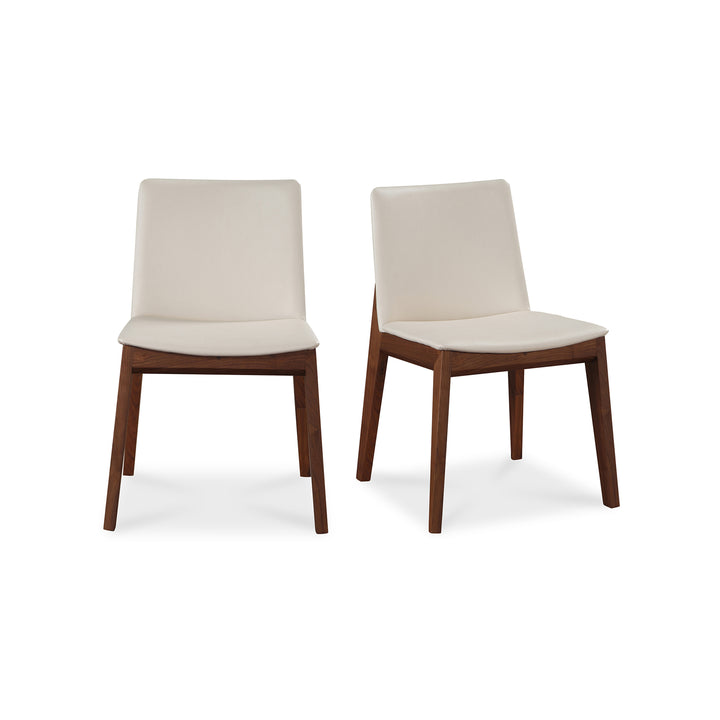 American Home Furniture | Moe's Home Collection - Deco Dining Chair White Pvc-Set Of Two