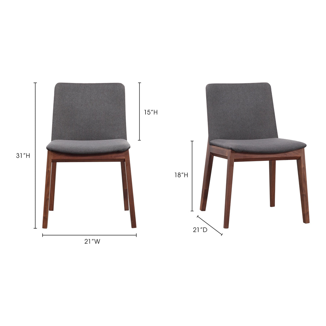 American Home Furniture | Moe's Home Collection - Deco Dining Chair Grey-Set Of Two