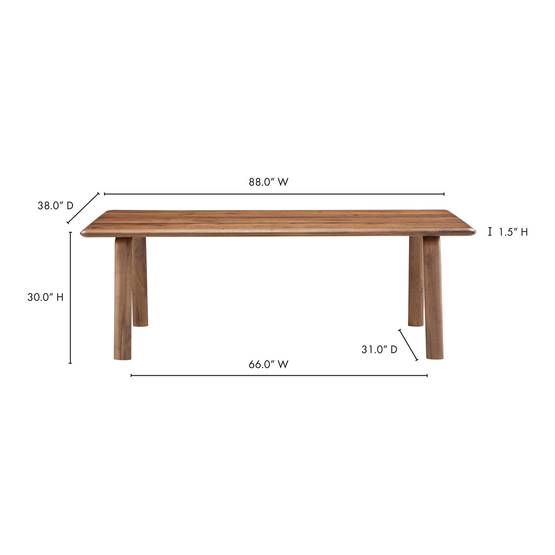 American Home Furniture | Moe's Home Collection - Malibu Dining Table Walnut