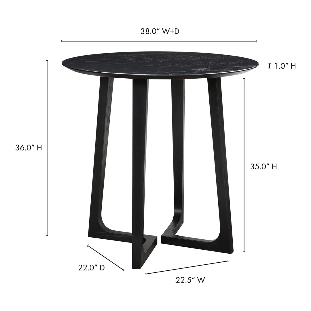 American Home Furniture | Moe's Home Collection - Godenza Counter Table Black Ash