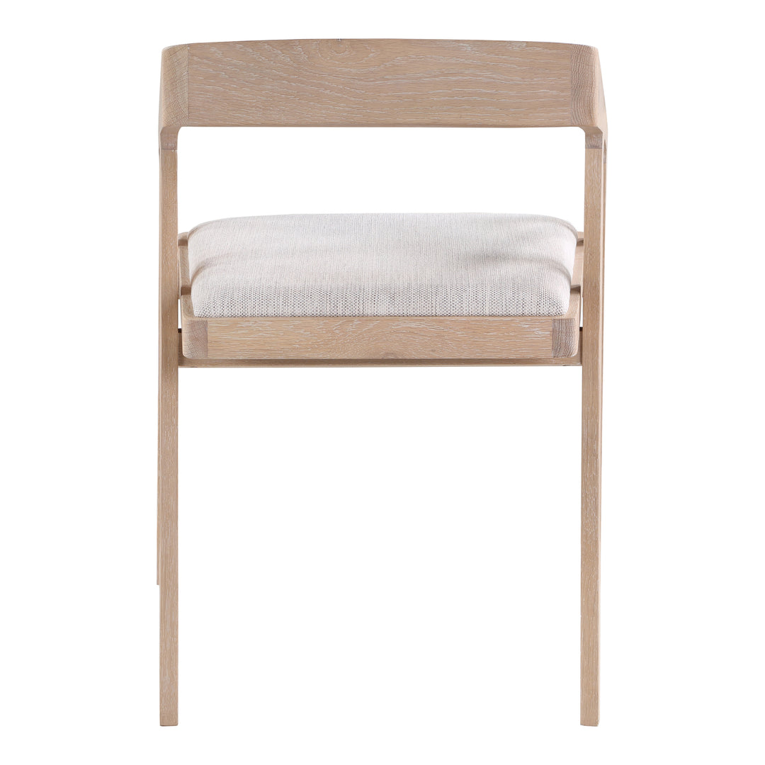 American Home Furniture | Moe's Home Collection - Padma Oak Arm Chair Light Grey