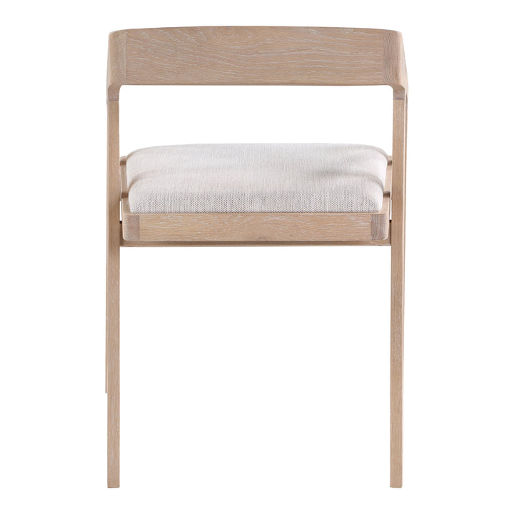 American Home Furniture | Moe's Home Collection - Padma Oak Arm Chair Light Grey