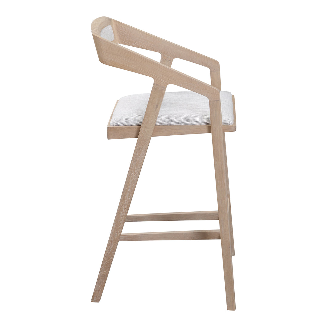 American Home Furniture | Moe's Home Collection - Padma Oak Counter Stool Light Grey