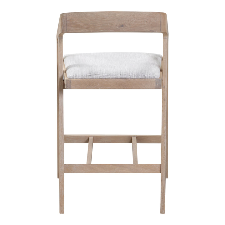 American Home Furniture | Moe's Home Collection - Padma Oak Counter Stool Light Grey