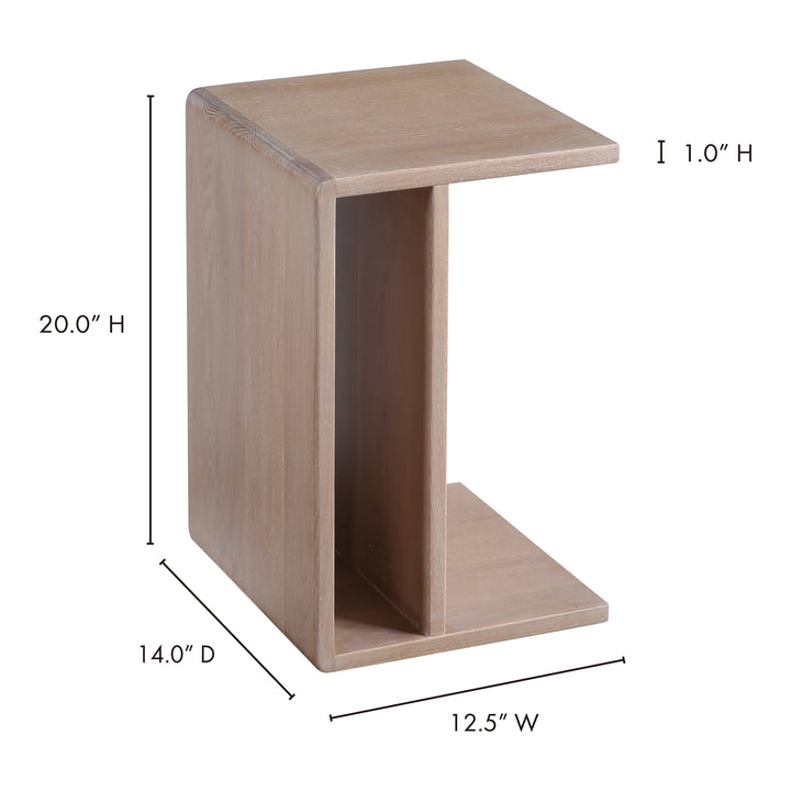 American Home Furniture | Moe's Home Collection - Hiroki Accent Table White Oak