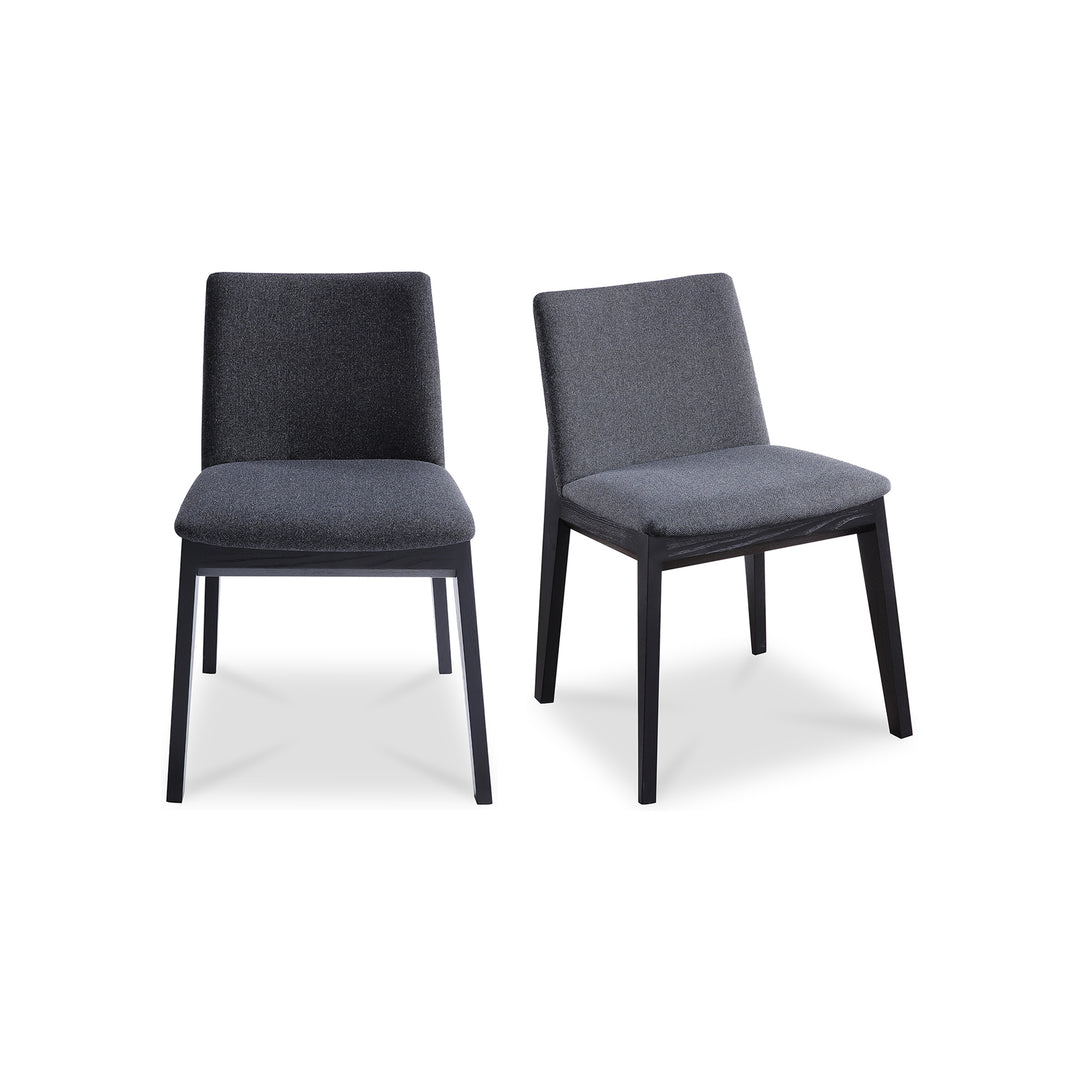 American Home Furniture | Moe's Home Collection - Deco Ash Dining Chair Charcoal-Set Of Two