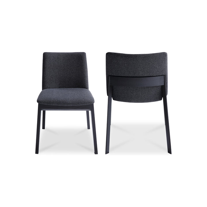 American Home Furniture | Moe's Home Collection - Deco Ash Dining Chair Charcoal-Set Of Two