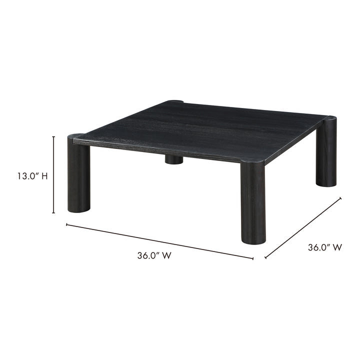 American Home Furniture | Moe's Home Collection - Post Coffee Table Black Oak