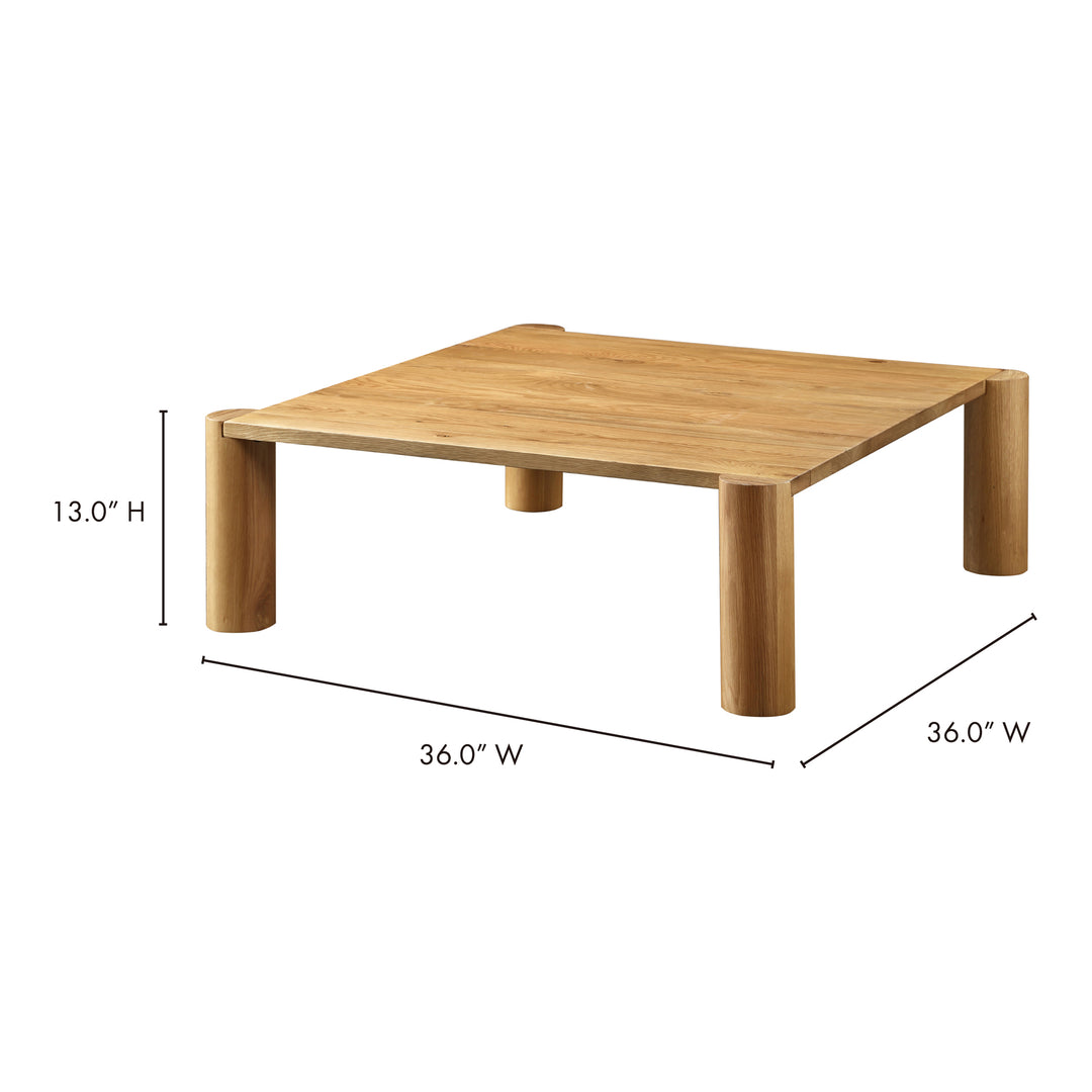 American Home Furniture | Moe's Home Collection - Post Coffee Table White Oak