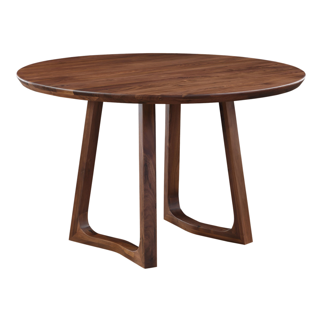 American Home Furniture | Moe's Home Collection - Silas Round Dining Table Walnut