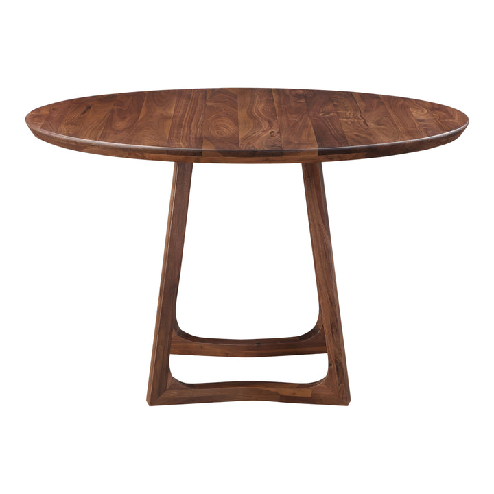 American Home Furniture | Moe's Home Collection - Silas Round Dining Table Walnut