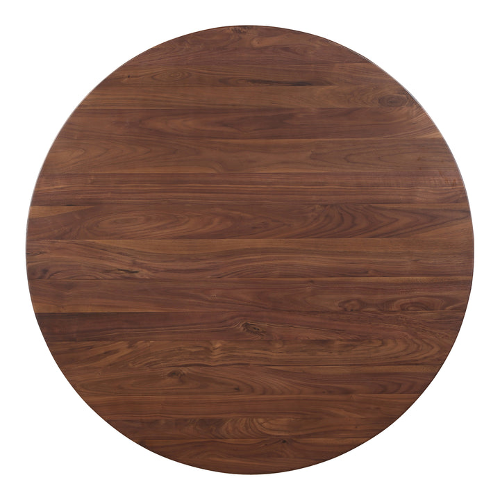 American Home Furniture | Moe's Home Collection - Silas Round Dining Table Walnut