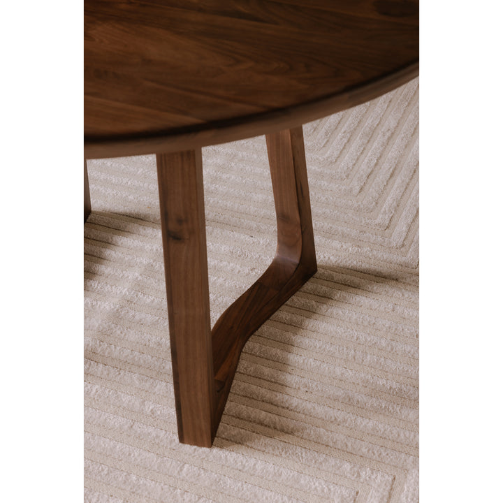 American Home Furniture | Moe's Home Collection - Silas Round Dining Table Walnut