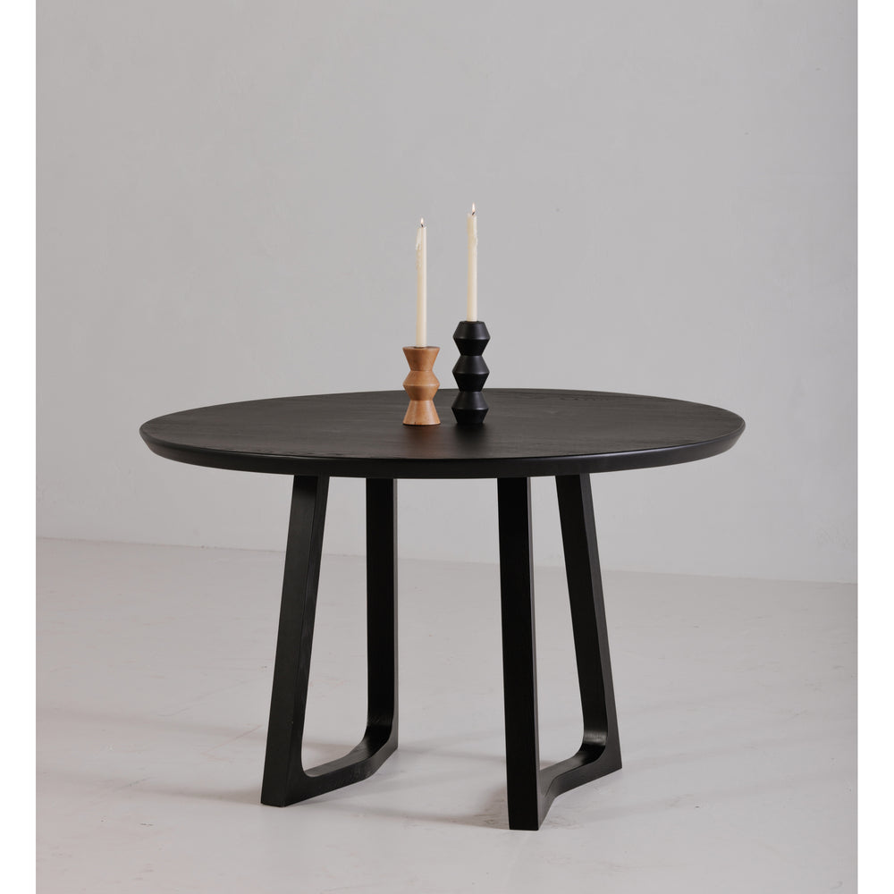 American Home Furniture | Moe's Home Collection - Silas Round Dining Table Black Ash