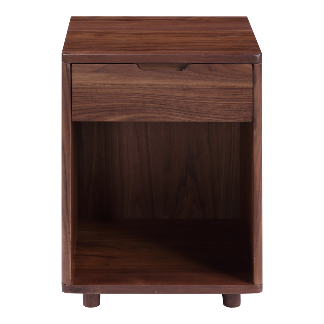 American Home Furniture | Moe's Home Collection - Osamu Walnut Nightstand