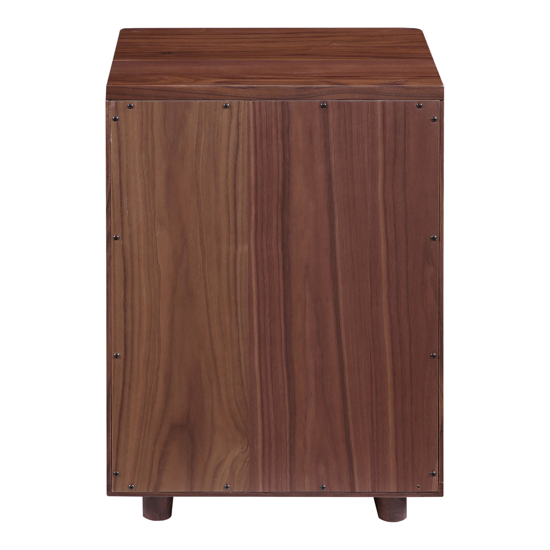 American Home Furniture | Moe's Home Collection - Osamu Walnut Nightstand