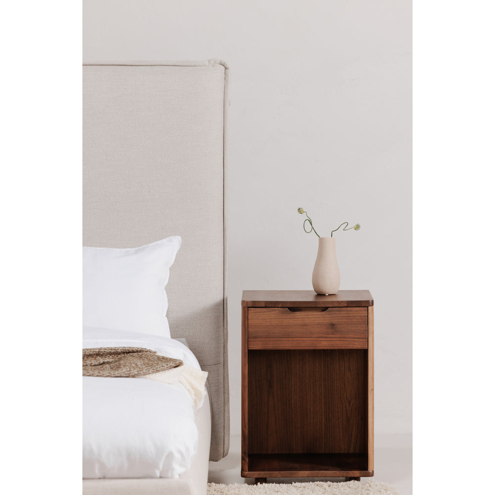 American Home Furniture | Moe's Home Collection - Osamu Walnut Nightstand