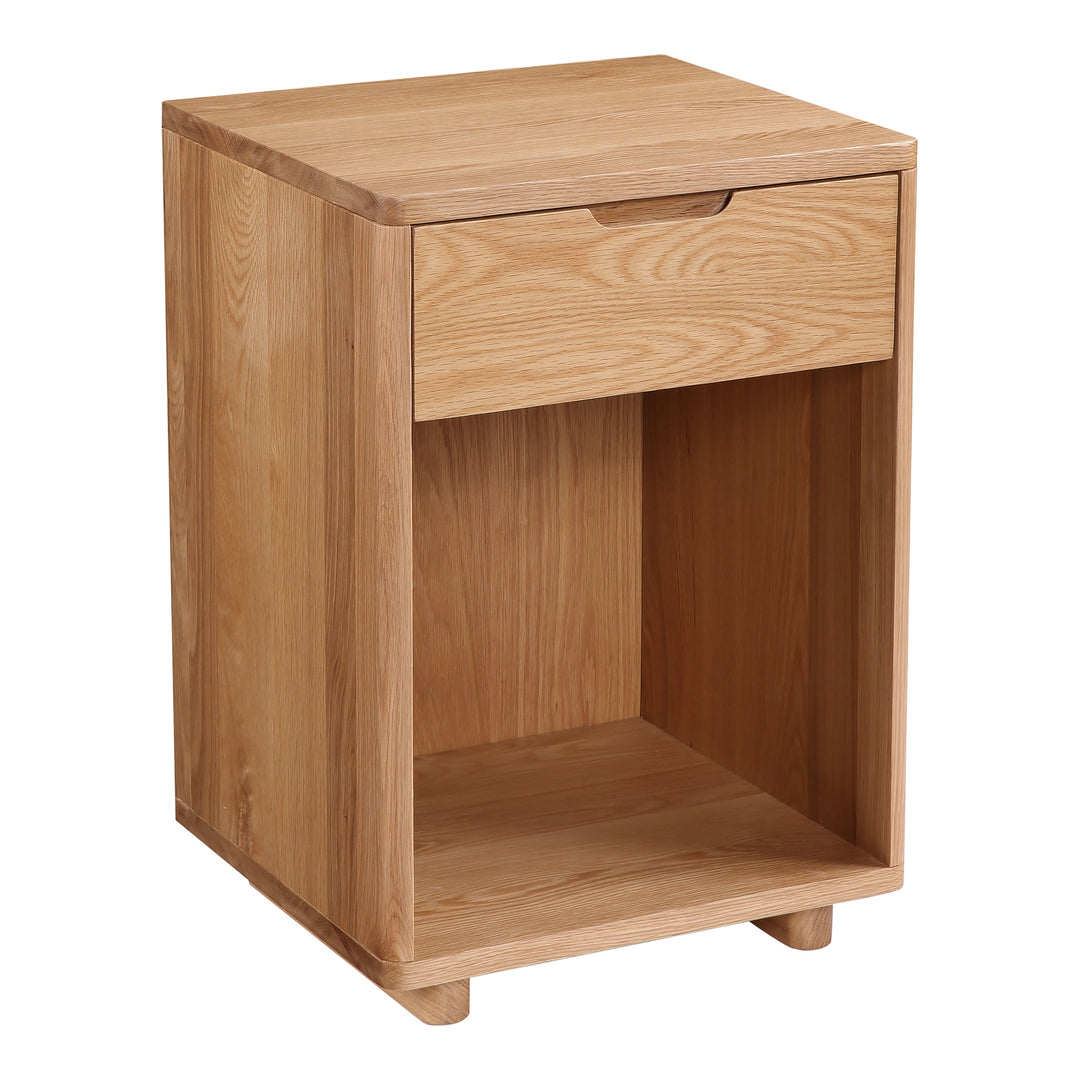 American Home Furniture | Moe's Home Collection - Osamu Oak Nightstand