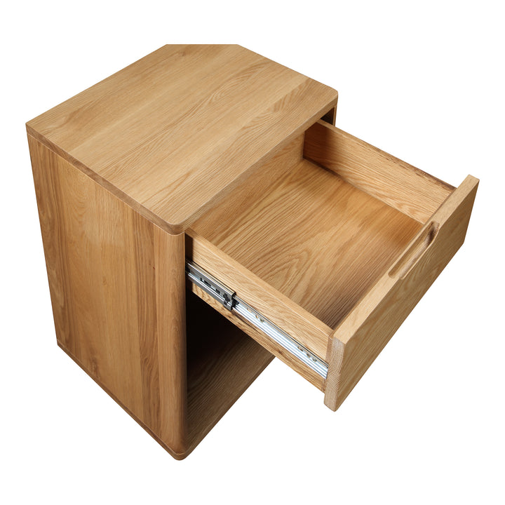 American Home Furniture | Moe's Home Collection - Osamu Oak Nightstand