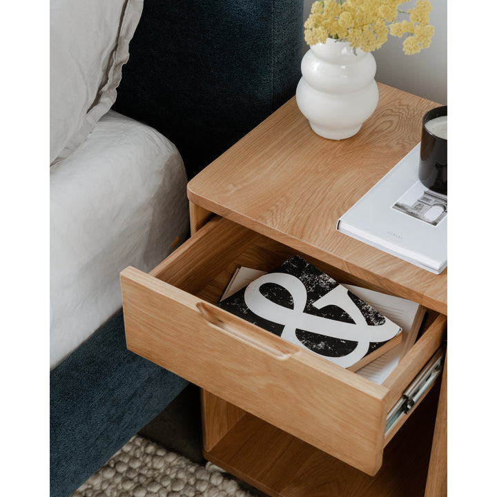 American Home Furniture | Moe's Home Collection - Osamu Oak Nightstand