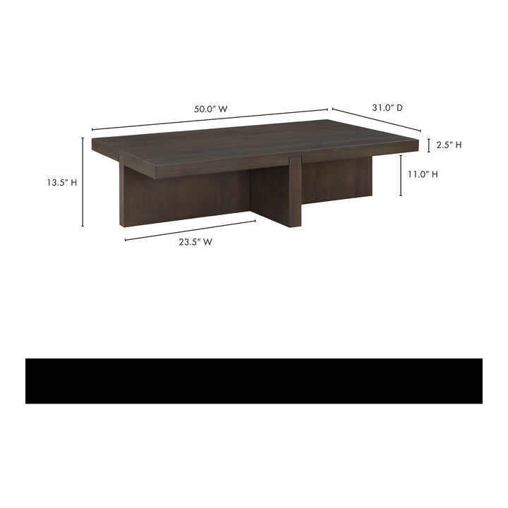 American Home Furniture | Moe's Home Collection - Folke Coffee Table Dark Brown