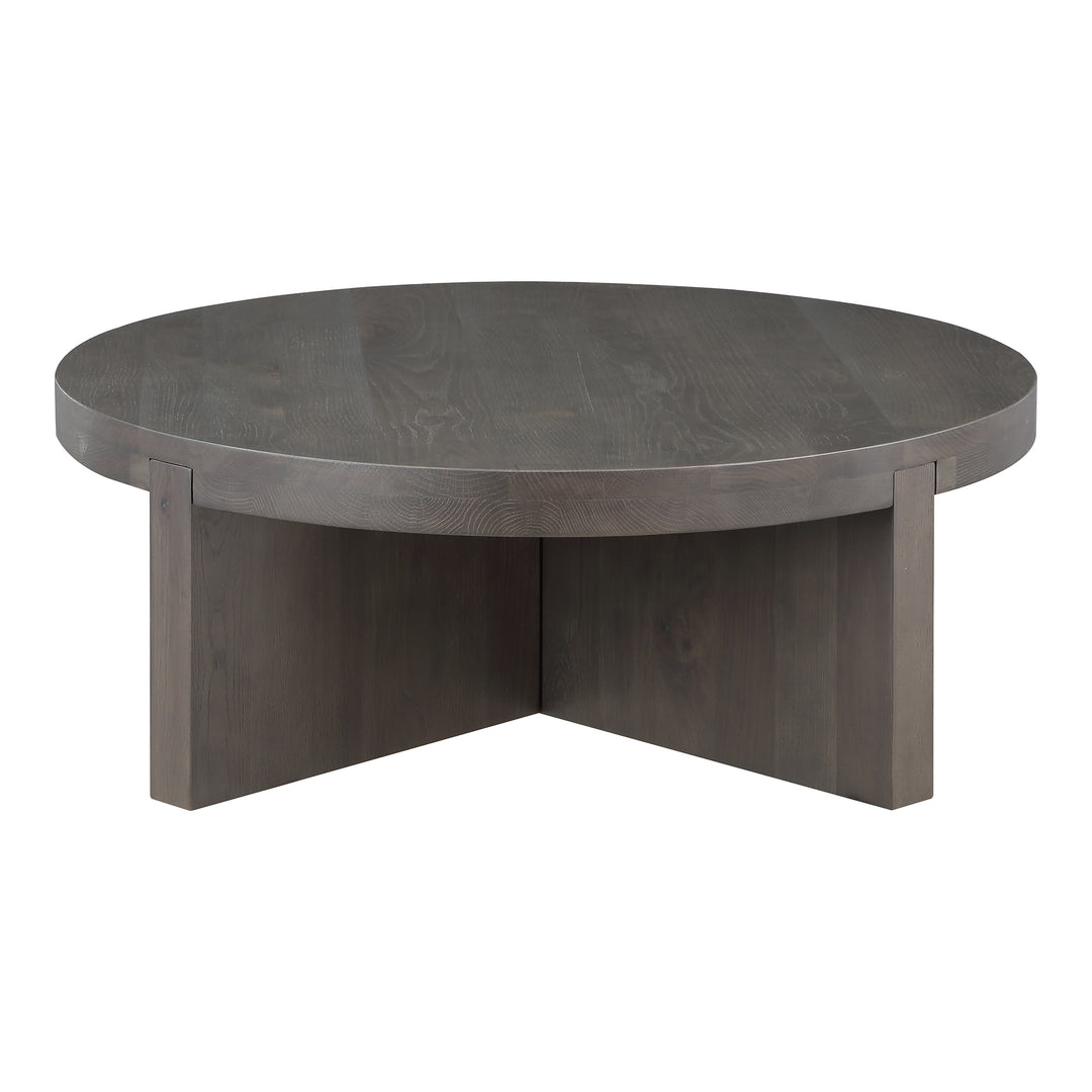 American Home Furniture | Moe's Home Collection - Folke Round Coffee Table Dark Brown