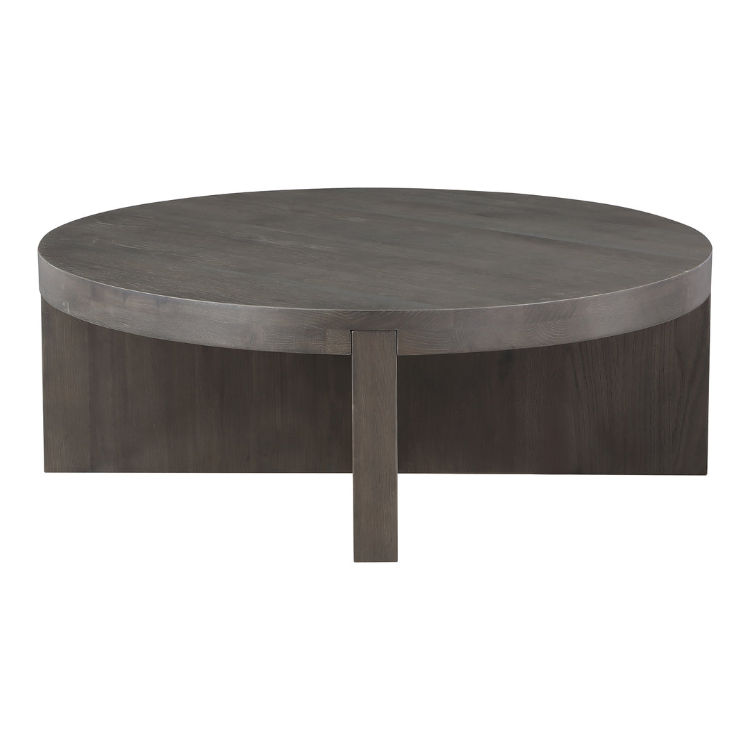 American Home Furniture | Moe's Home Collection - Folke Round Coffee Table Dark Brown