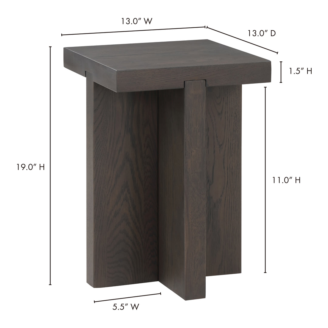 American Home Furniture | Moe's Home Collection - Folke Side Table Dark Brown