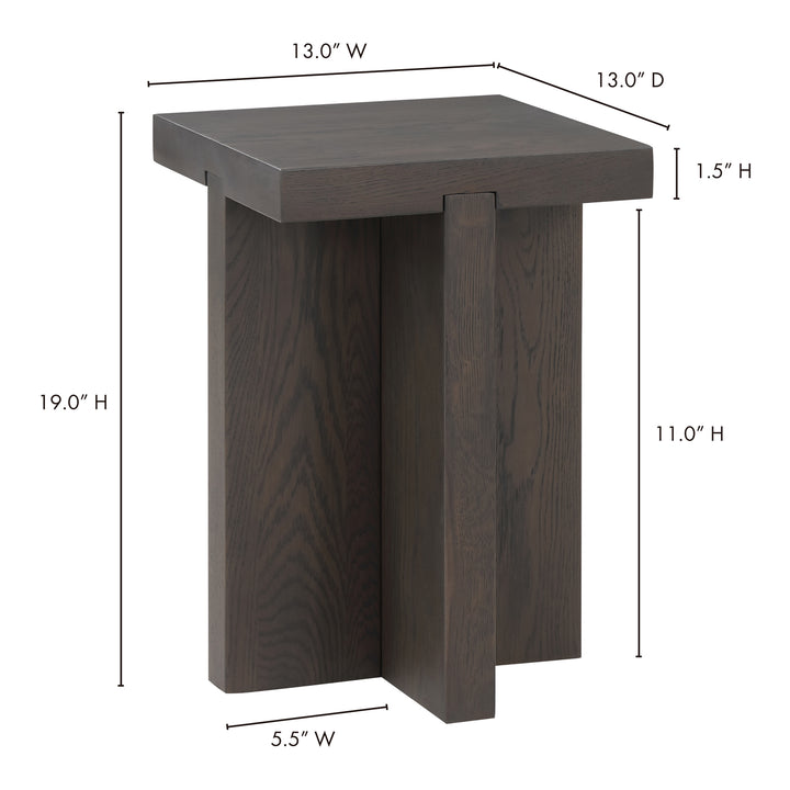 American Home Furniture | Moe's Home Collection - Folke Side Table Dark Brown